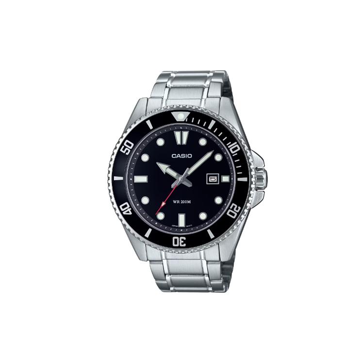 Casio Мужские Черные Часы MDV-107D-1A1 MDV-107D-1A1