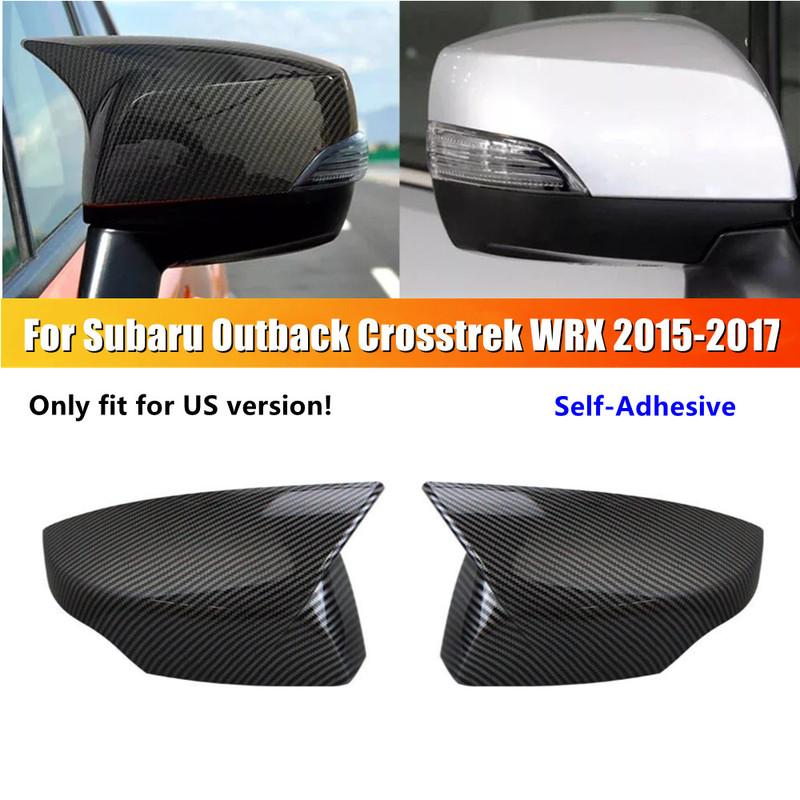 Для Subaru Outback Crosstrek 2015-2017 WRX 2015- Накладка на зеркало заднего вида боковое крыло корпус двери отделка ABS Карбон