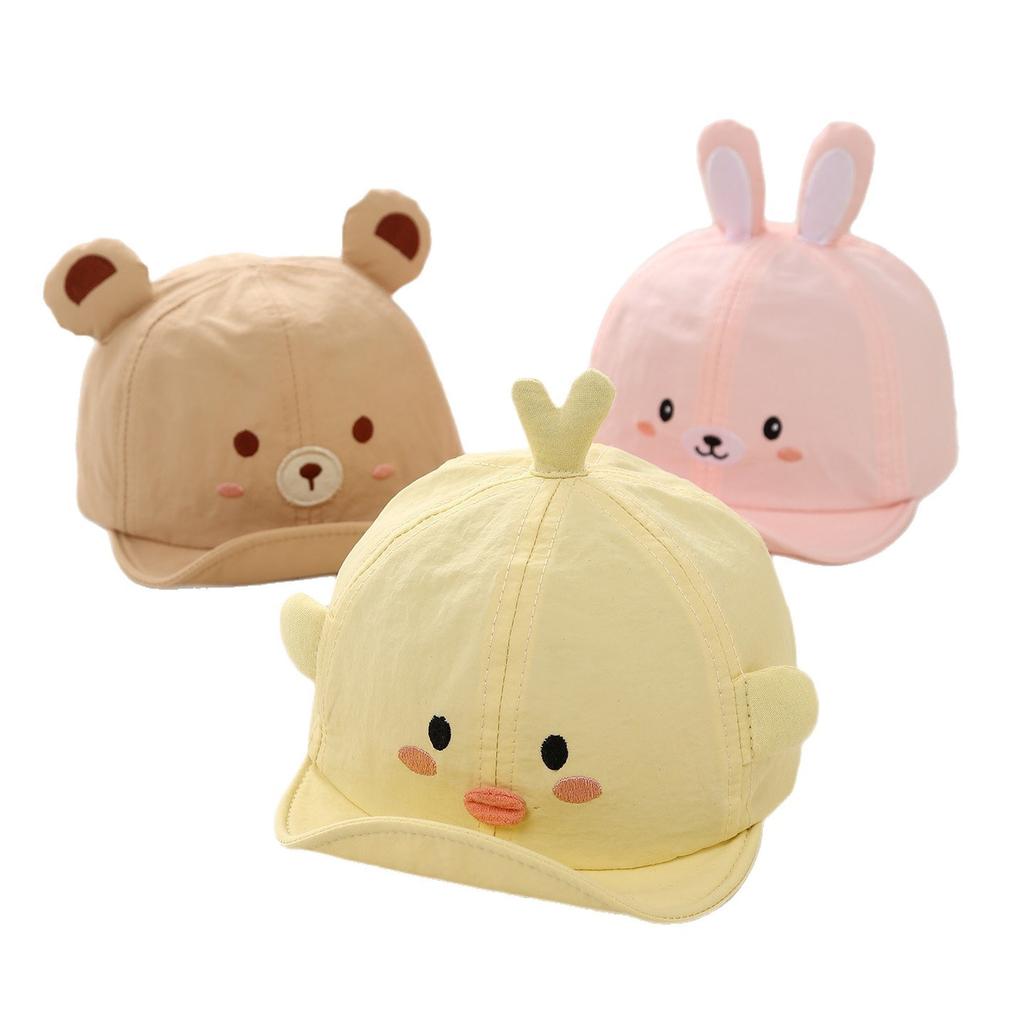 Cute Cartoon Animal Baby Baseball Cap Spring Autumn Thin Sun Hat For Infant Boys And Girls