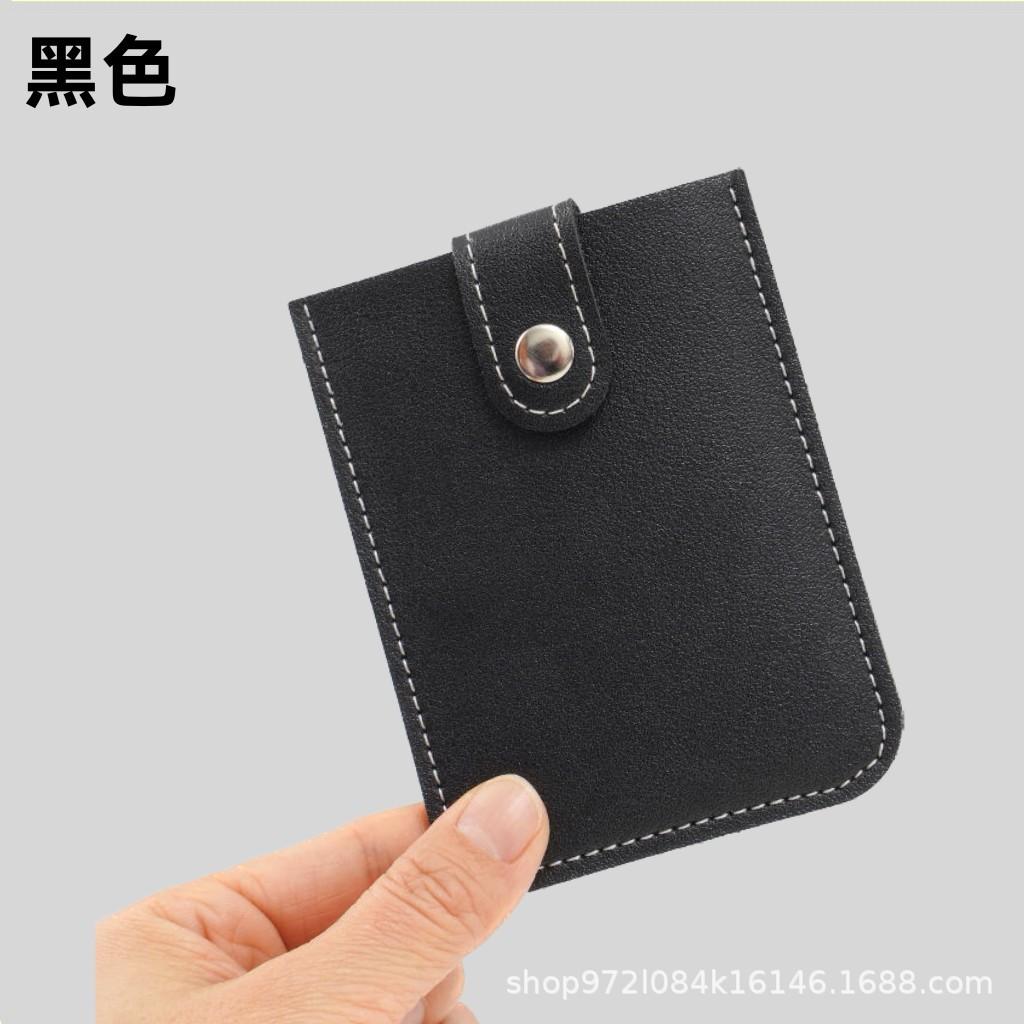 1PCS Man Purses Ultra Thin Mini Business Bank Credit Card Holder Wallet Simple Black Women Small Coin Cards Cover Pouch Case Bag