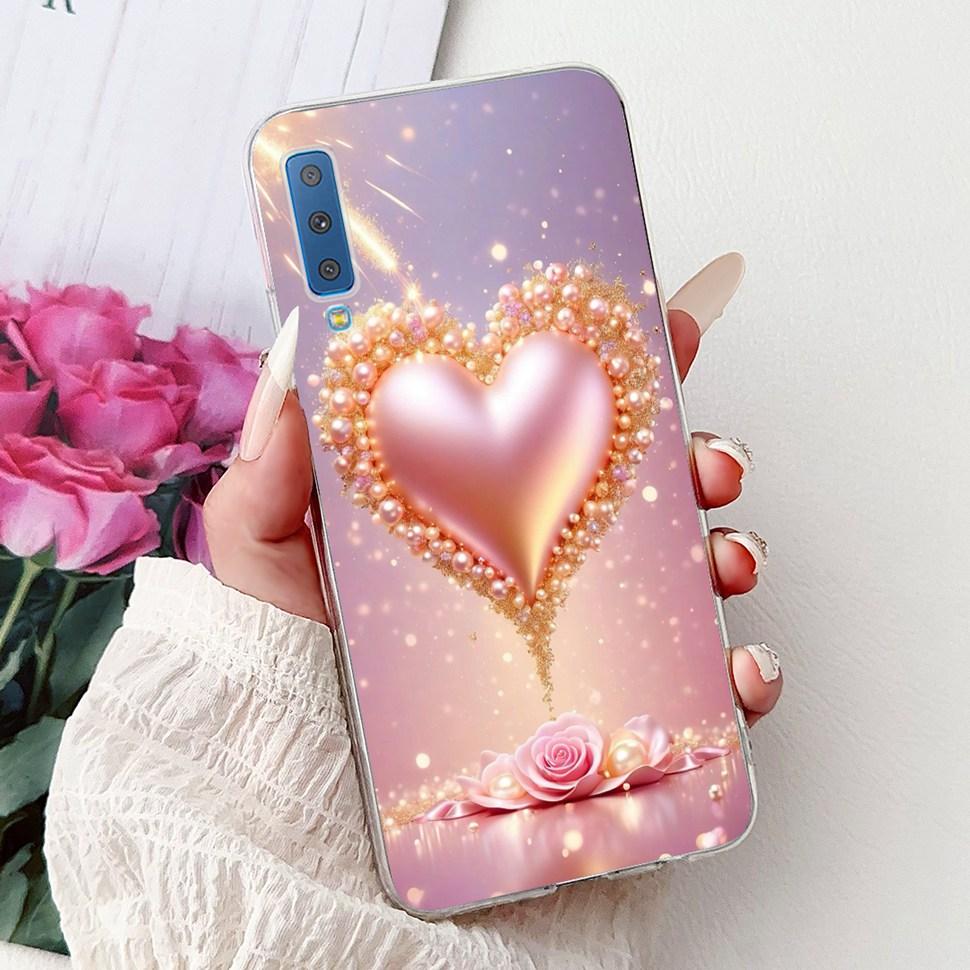 Для Samsung Galaxy A7 (2018) Чехол Милый Кот Модный Расписной Чехол Мягкие Силиконовые Чехлы Для Samsung A7 A750F 2018 Fundas