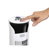 Black+Decker|BXEFT47E Ventilateur Colonne oscillant silencieux Hauteur : 81 cm | 3 vitesses | Minuterie | Base antidérapante | Blanc