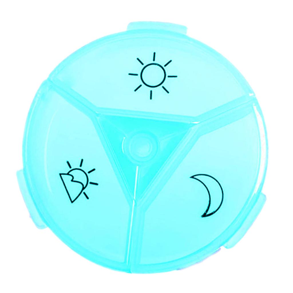 Pill Box Tablet Organizer Dispenser Vitamin Medication Container Red