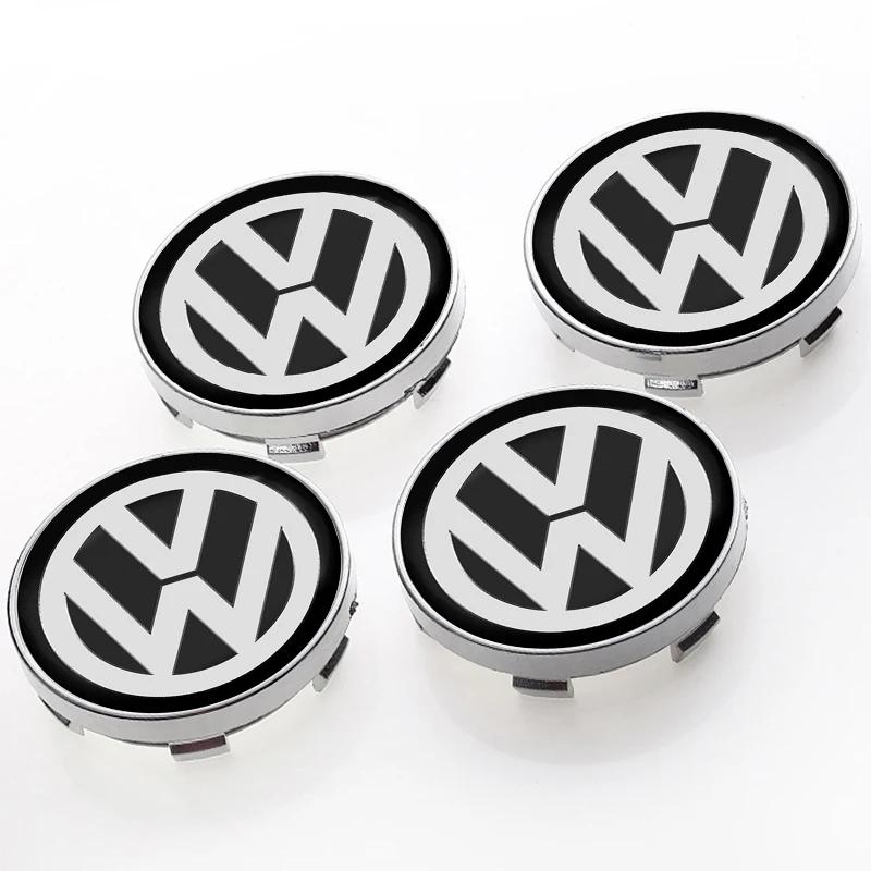Car Wheel Center Hub Cap stickers Car Rims Dust-proof Cover Hubcaps Emblem for VW CC Golf 6 7 GTI Tiguan Passat B5 B6 B7 Jetta