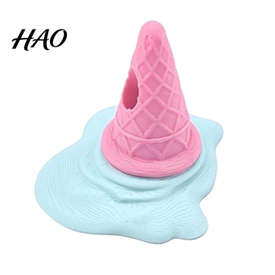 Desktop Pen Storage Container 3D Printed Melting Ice Cream Holder, Novelty Cone Desk Student Study Table Organizer Stand, Funny Organizer, Decorative