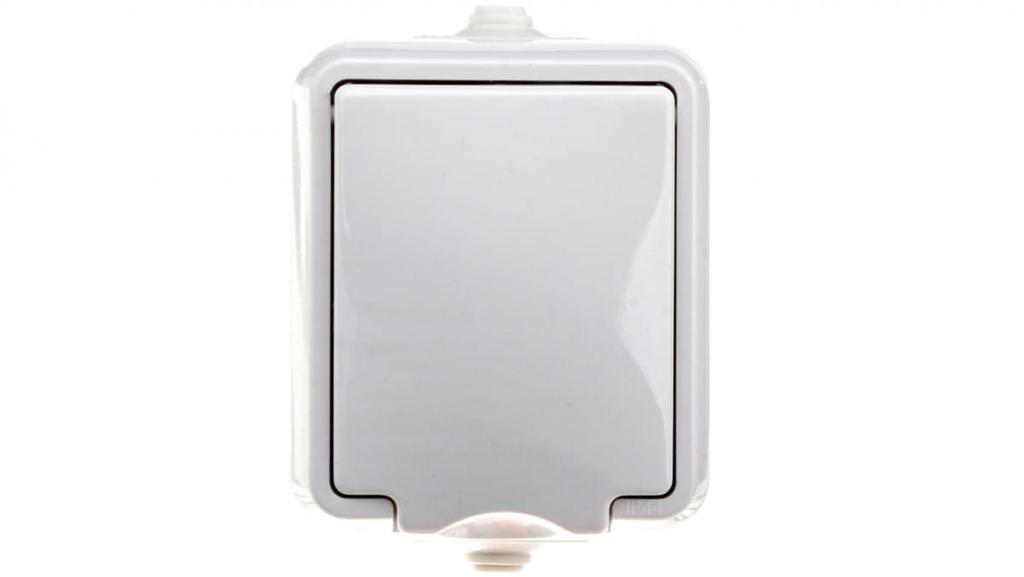 Hydro Hermetic Socket Single Z/U Ip44 With Flap White 120432