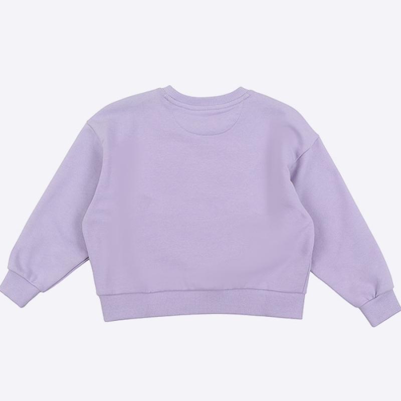 New Balance Kids Girls Crop Sweatshirt Light Purple
