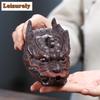 230ml Chinese Yixing Purple Clay Teapot Handmade Dragon Head Hand Grab Pot Beauty Tea Infuser Kettle Customized Zisha Tea Set
