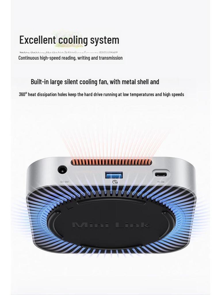 Orico Macmini M4 Docking Station with M.2 Drive Box, Thunderbolt 3/4 Compatibility & Desktop Expansion