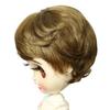 Linfairy дюймовый кукольный короткий кудрявый парик 9-10 (Оливково-коричневый)