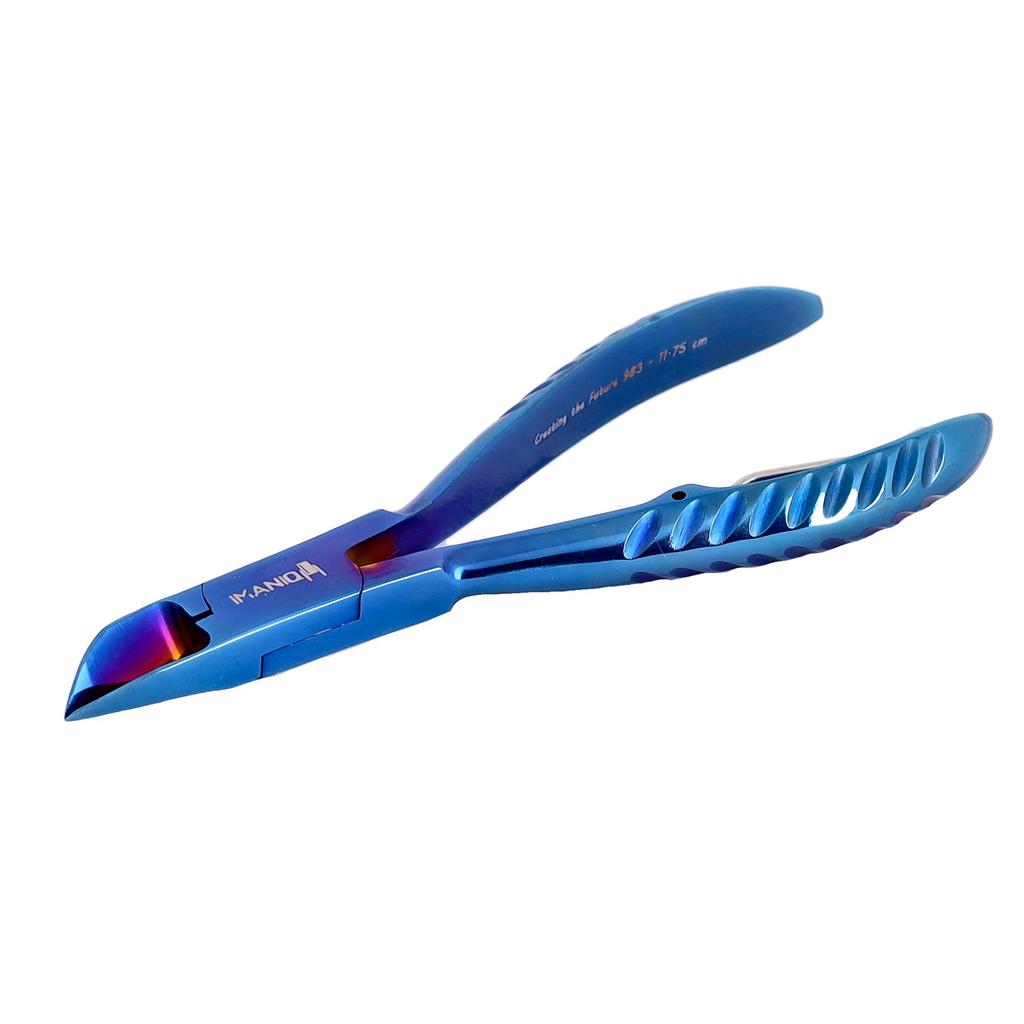 Nail Nippers For Thick Ingrown Nails Cuticle Clippers Scissors Manicure Spa Salon Blue
