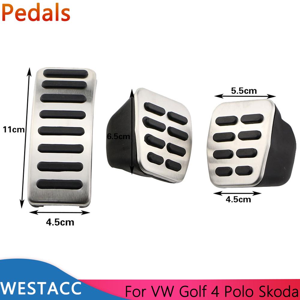 Автомобильные педали газа тормозной упор чехол для Volkswagen Vw Polo Golf 4 Bora Beetle RSi GTI R32 для SEAT Leon 1M Toledo
