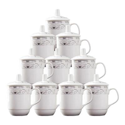 Керамические офисные и конференц-кружки Jingdezhen с крышками