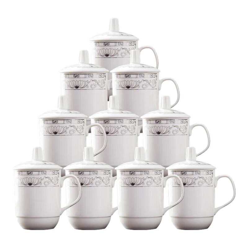 Керамические офисные и конференц-кружки Jingdezhen с крышками