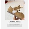 Youth style shoes Toddler Girls Lace-Up Ballet Flats With Bow Detail Soft Sole Non-Slip Princess Shoes Walking