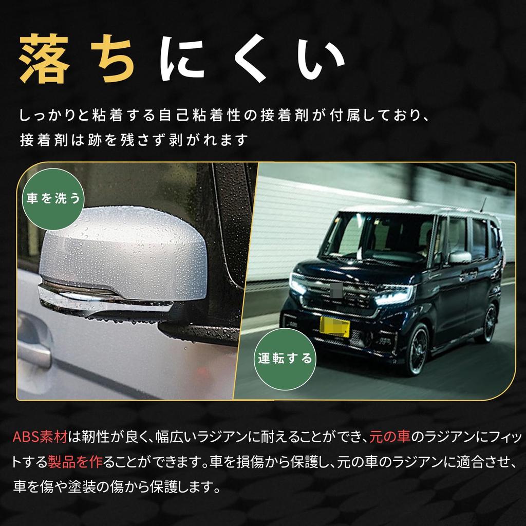 Боковые зеркала MARCHFA, Накладка под зеркало двери для нового N-BOX Custom (JF5/JF6), Внешние детали для тюнинга, изготовлены из АБС-пластика, посеребрены