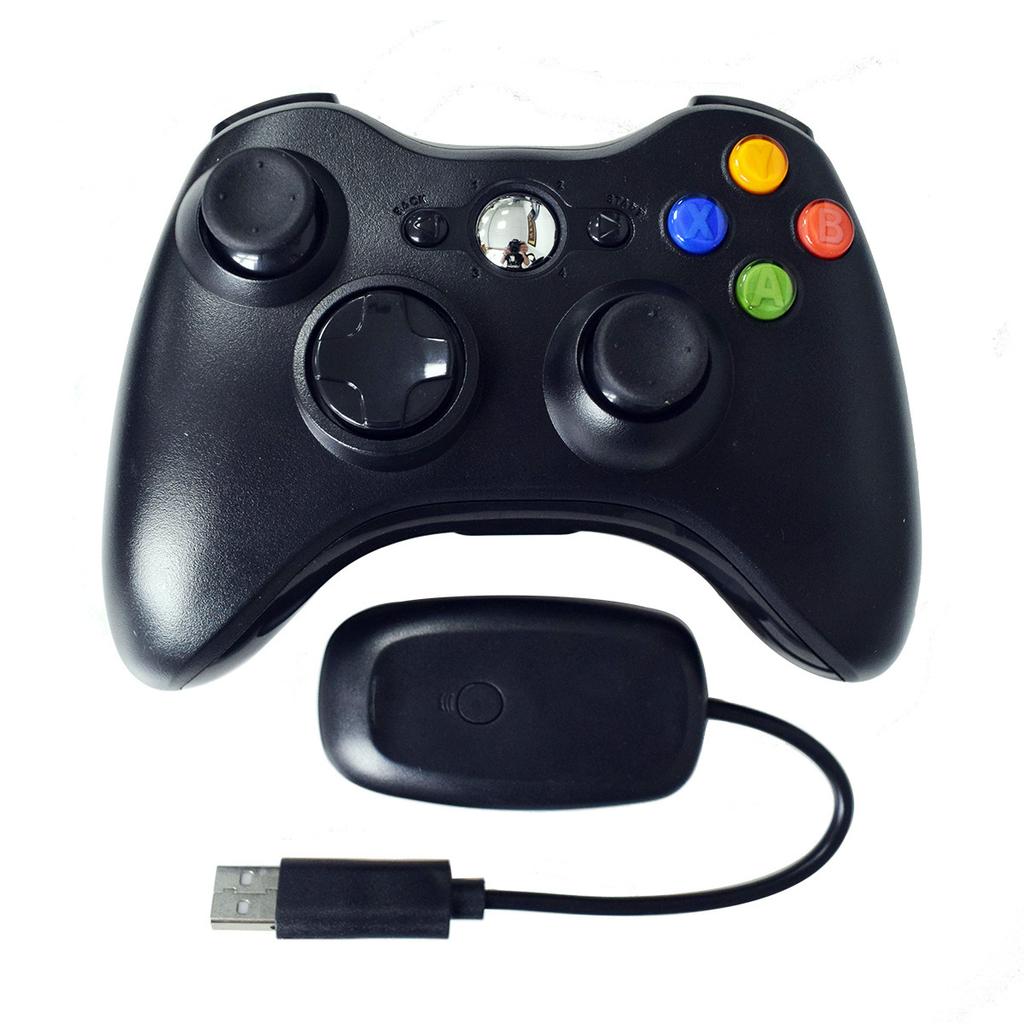 Беспроводной контроллер, совместимый с Xbox 360 2.4GHZ Gamepad Joystick Беспроводной контроллер для Xbox 360 и ПК Windows 7,8,10,11 с приемником
