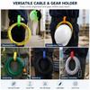 POM Safety Helmet Clamp D Ring Key Chains Clips New Earmuffs Clamp  Hard Hat Accessories