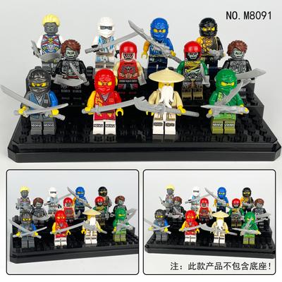 M8091 M8093 Mirage Series Building Block Фигурка Мелкие Частицы Сращенные Игрушки Ниндзя Сумка