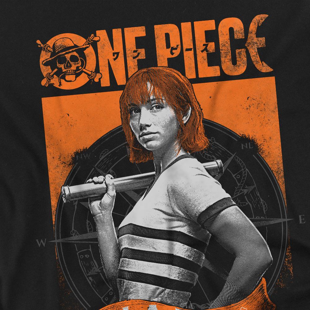 One Piece Футболка мужская с гравировкой Nami
