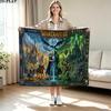 World of Warcraft Print Flannel Blanket High Quality Warm Comfortable Cover for All Seasons Perfect for Gifts Home Decor