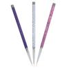 3pcs Nail Art Liner Brushes Nail Painting Drawing Design Brush Set (Marbling Handle)