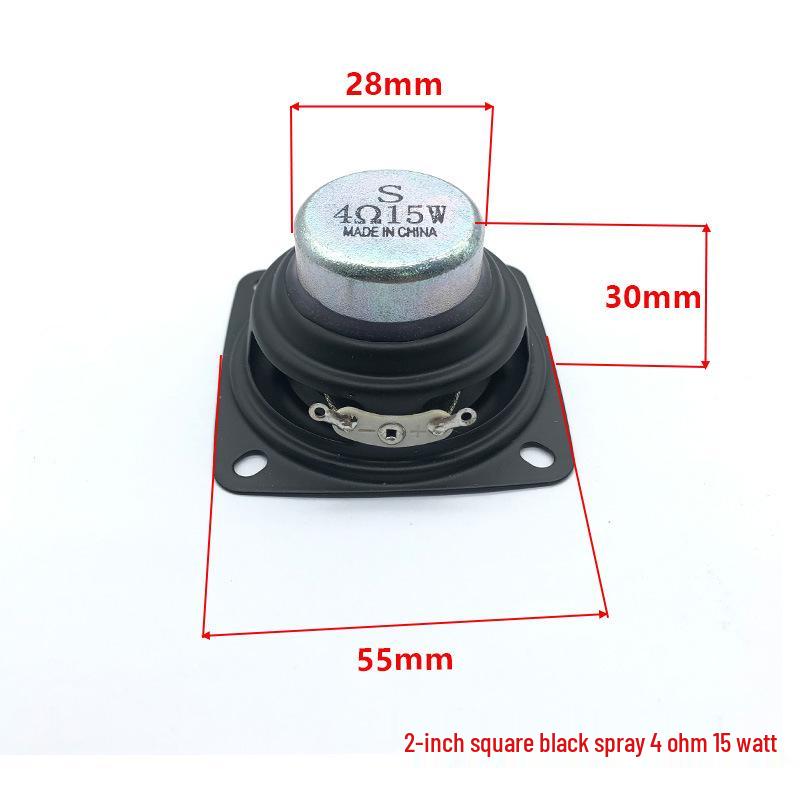 S Brand 2-дюймовый полнодиапазонный высокомощный квадратный вуфер 8 Ом 20 Вт с длинноходовой звуковой катушкой