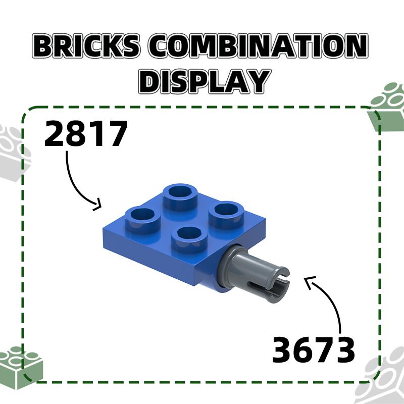 Нетоксичный 115 шт./Лот 2817 2x2 С отверстиями для штифтов Блок Moc Цветные Аксессуары Совместимые с Кирпичом DIY Детская Игрушка Детали Сборки