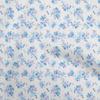 Georgette Viscose Blue Fabric Floral Sewing Craft Projects Fabric Prints By Yard 42 Inch
