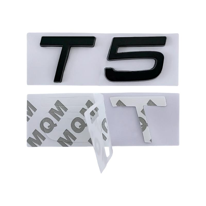 3d Metal T5 Logo T6 Emblem AWD Letters Car Trunk Badge For Volvo S60 C30 850 S40 V40 V70 XC60 V50 S70 C70 V90 T5 T6 AWD Sticker