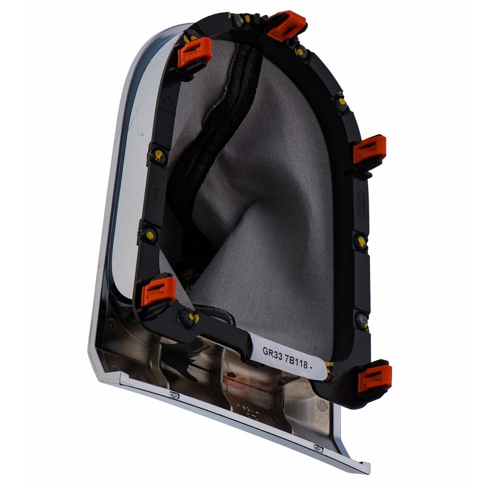 NEW Manual Gear Shift Boot Chrome Sync Trim For 15-17 Ford Mustang #GR3Z-7277-AA