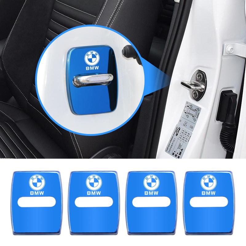 4PCS Car Door Lock Cover For BMW E46 E60 E90 E39 E87 E36 E92 E70 E91 X3 X5 X1 X2 X4 X6 X7 E28 E30 E34 E53 E61 E62 E93 Alpina AV3