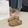 Baotou Half Slippers Women's Outer Wear 2025 New Fashionable Versatile One-pedal Thick-soled Non-slip Retro Baotou Slippers Women