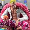 16cm Anime One Piece Figure Donquixote Doflamingo Double Head Shichibukai PVC Action Figure Collection Ornament Toys Gifts