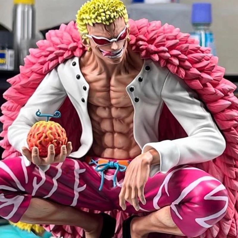 16cm Anime One Piece Figure Donquixote Doflamingo Double Head Shichibukai PVC Action Figure Collection Ornament Toys Gifts