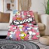 This adorable 3D Snoopy cartoon flannel blanket is comfortable and soft, perfect for use in bedrooms, beds, sofas, picnics, and