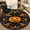 1PC Halloween Pumpkin Decor Chair Carpet for Office Non-Slip, Lightweight, Machine Washable Rug for Office, Sleeping, Room - Holiday Decoryy25100912