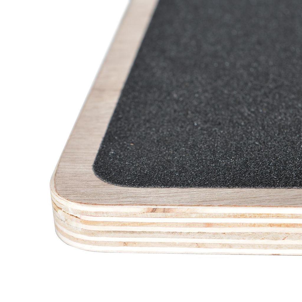 Bidirectional Anti-Slip Wooden Balance Board for Silent Ankle Strengthening and Fitness Training