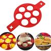 Silicone 7 Hole Circular Frying Pan Breakfast Pancake Mold DIY Baking Tool