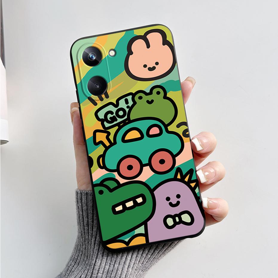 Чехол для телефона Oppo Realme 10 Pro+ Realme 10 Pro Plus 4G 5G Милый Панда Силиконовый Матовый Чехол Для Realme10 Pro+ Realme 10Pro+ Чехол