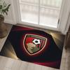 Bournemouth Football Design Crystal Velvet Carpet Cozy Non?Slip Printed Rug For Bedroom Living Room Entrance