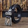 Factory First Layer Cowhide Women'S Genuine Leather Belt Fashion Trend Versatile Design Sense Retro Pin Buckle Belt