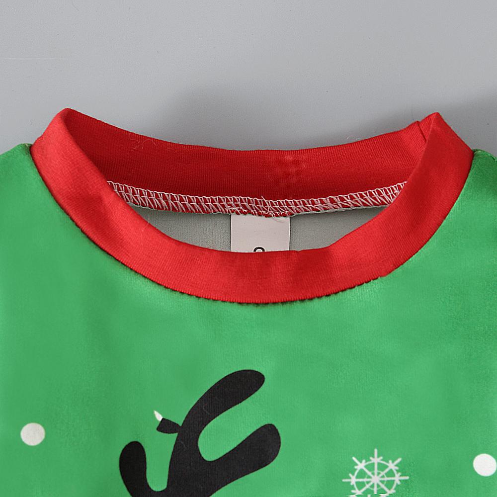 Рождественский Санта-Клаус, олень, динозавр, детская рубашка и брюки, пижамный комплект из 2 предметов для 2-7 лет