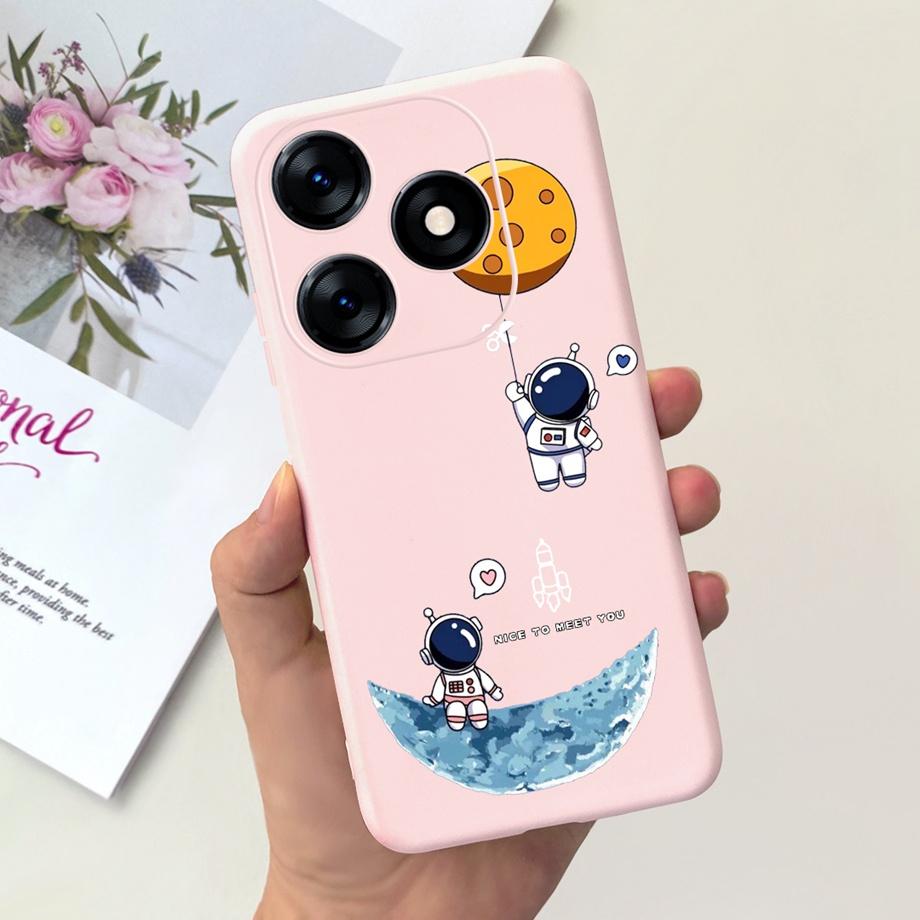 Чехол для Tecno Spark 10C KI5k KI5m Tecno Spark 10 Pro Spark10 Задняя крышка Ударопрочный Жидкий силикон Чехол Астронавт Динозавр