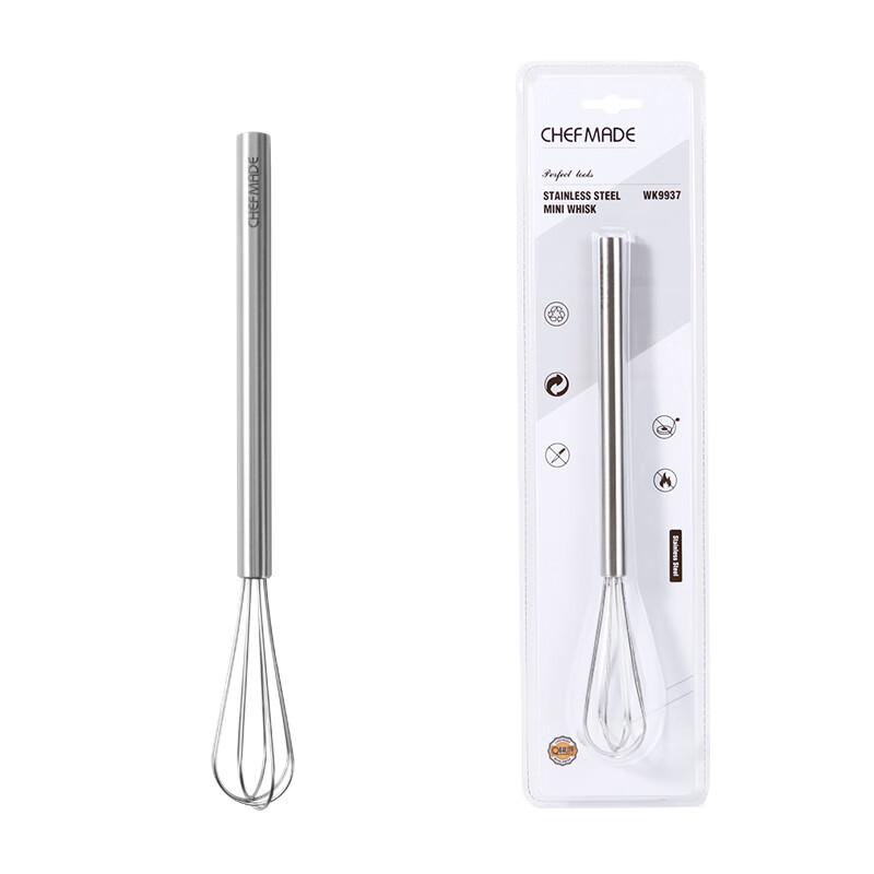 Xuechu 304 Stainless Steel Small Egg Beater, Manual Whisk, Household Baking Tool, Mixer for Cream And Whip