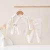 Комплект кимоно и штанов из чистого хлопка на все четыре сезона для новорожденного