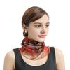 Yousheng Women Floral Chiffon Ring Scarf Neck Guard False Collar Elastic Bib Wraps Travel Scarf Versatile Accessory