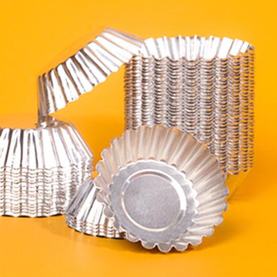 50 шт., форма для яичного пирога, антипригарная пищевая одноразовая фольга, форма для пудинга, помадка, форма для выпечки, кухонные принадлежности