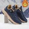 Rotary Knob Winter Sneakers Men Full Plush Interior Beige Sculpted Midsole Deep Lug Outsole