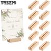 WTEMPO Wedding Birthday Party Wood Place Card Holders DIY Sign Holders Table Number Holder Stands Picture Holders Name Card Holders
